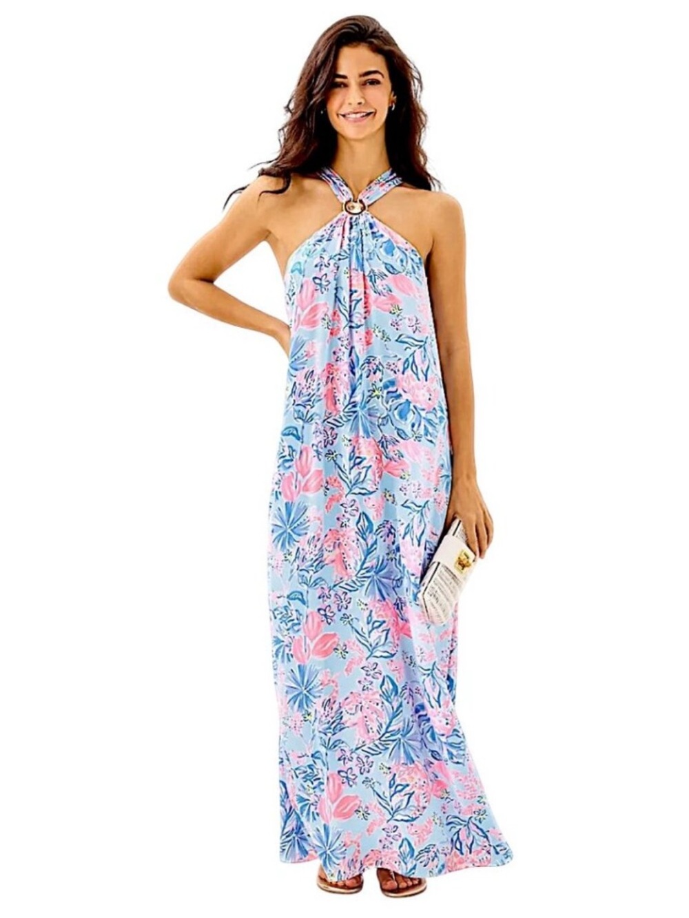 NWT Lilly Pulitzer Clairabel Silk Maxi Dress
